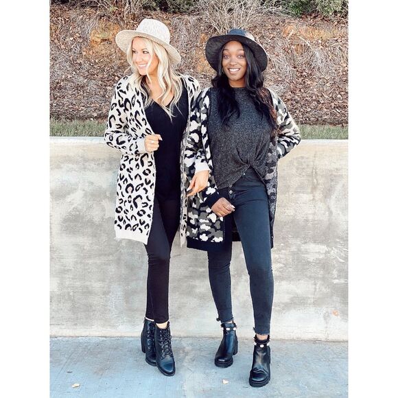 Mud Pie FLETCHER WOOL CARDIGAN size S/M camouflage - Picture 2 of 5